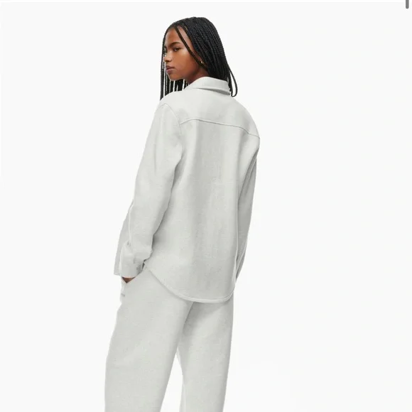 TNA Cozy Fleece Boyfriend Shirt - Picture 3 of 4